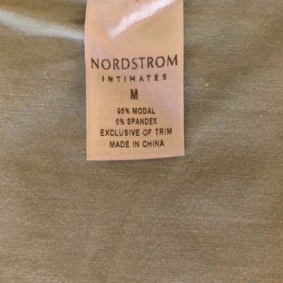 Nordstrom Intimates Sleeveless V Neck Modal SpandexTank Top Soft Green Sz M - Picture 4 of 4